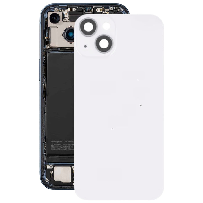 Tapa trasera de batería de vidrio para iPhone 14 con soporte de flash + módulo de carga inalámbrica, For iPhone 14