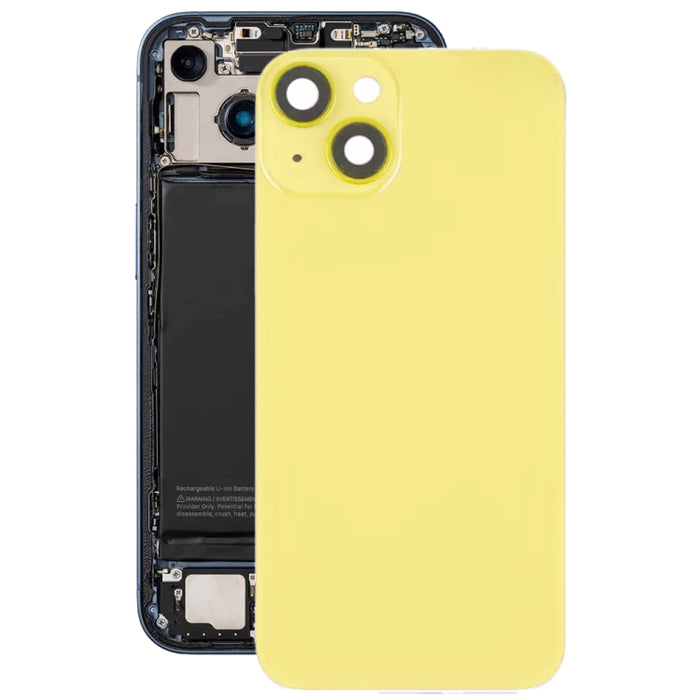 Tapa trasera de batería de vidrio para iPhone 14 con soporte de flash + módulo de carga inalámbrica, For iPhone 14