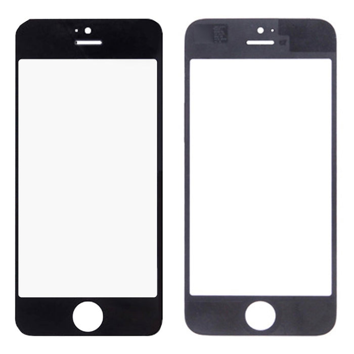 5 PCS negro + 5 PCS blanco para iPhone 5 y 5S Lente de vidrio exterior de pantalla frontal, 5 Black 5 White for i5 & 5S