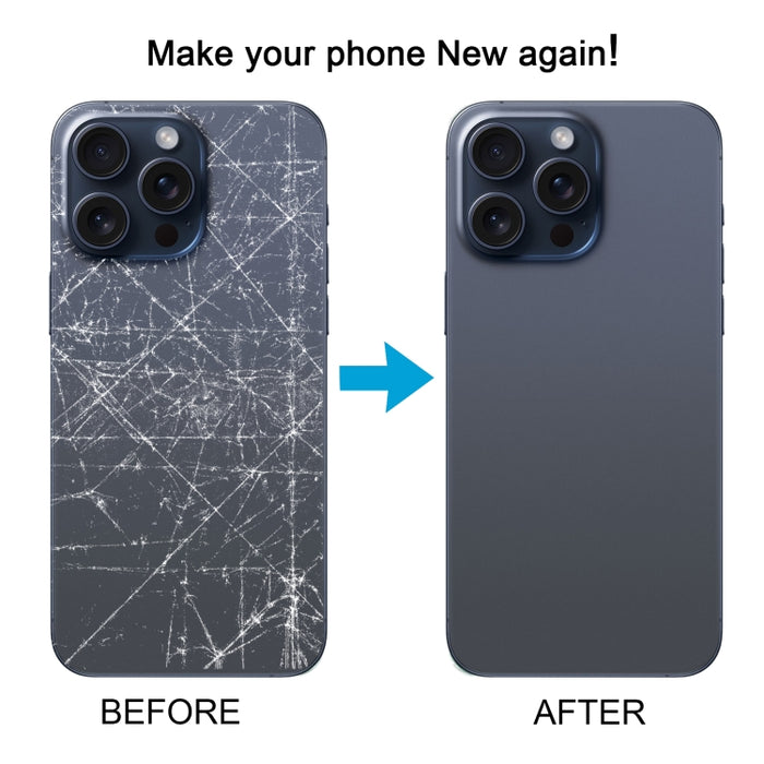 Para iPhone 15 Pro Tapa trasera de batería de vidrio, For iPhone 15 Pro