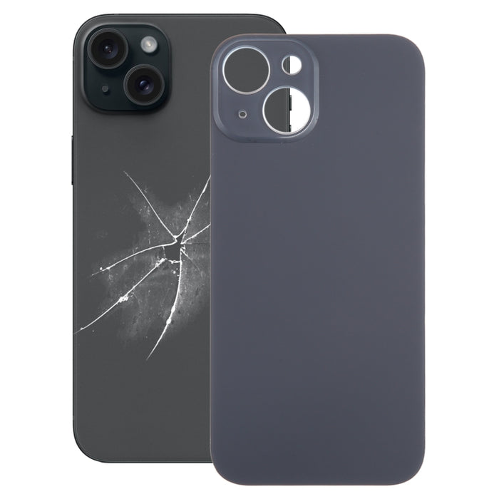 Cubierta trasera de batería de vidrio con orificio grande para cámara de fácil reemplazo para iPhone 15, For iPhone 15(Not Disassemble)