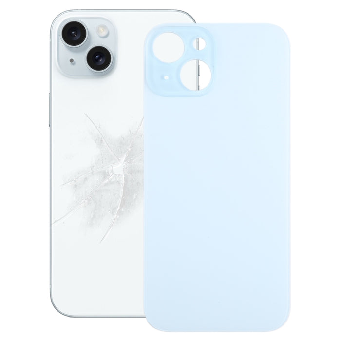 Cubierta trasera de batería de vidrio con orificio grande para cámara de fácil reemplazo para iPhone 15, For iPhone 15(Not Disassemble)