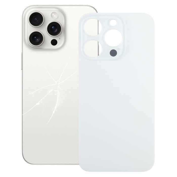 Para iPhone 15 Pro Reemplazo fácil Cubierta de batería trasera de vidrio con orificio para cámara grande, For iPhone 15 Pro(Not Disassemble)