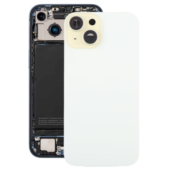 Para iPhone 15 Plus Tapa trasera de batería de vidrio con tapa de lente de cámara, For iPhone 15 Plus (with Camera Cover)