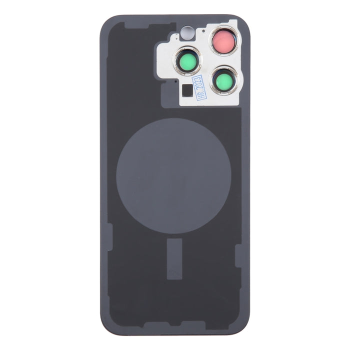 Para iPhone 15 Pro Tapa trasera de batería de vidrio con cubierta de lente de cámara, For iPhone 15 Pro(with Camera Cover)