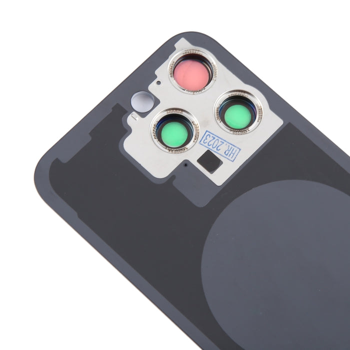 Para iPhone 15 Pro Tapa trasera de batería de vidrio con cubierta de lente de cámara, For iPhone 15 Pro(with Camera Cover)