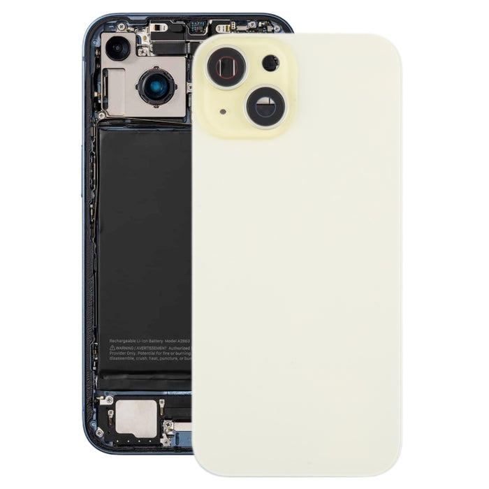 Tapa trasera de batería para iPhone 15 con tapa de lente de cámara + imán MagSafe, For iPhone 15 (with MagSafe)