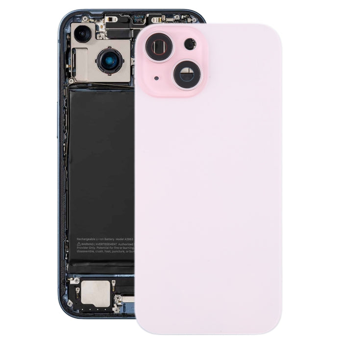 Tapa trasera de batería para iPhone 15 Plus con tapa de lente de cámara + imán MagSafe, For iPhone 15 Plus (with MagSafe)