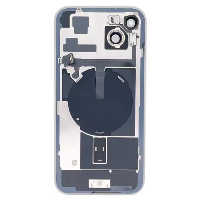 Tapa trasera de batería de vidrio para iPhone 15 Plus con soporte de flash + módulo de carga inalámbrica, For iPhone 15 Plus