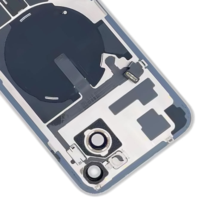 Tapa trasera de batería de vidrio para iPhone 15 Plus con soporte de flash + módulo de carga inalámbrica, For iPhone 15 Plus