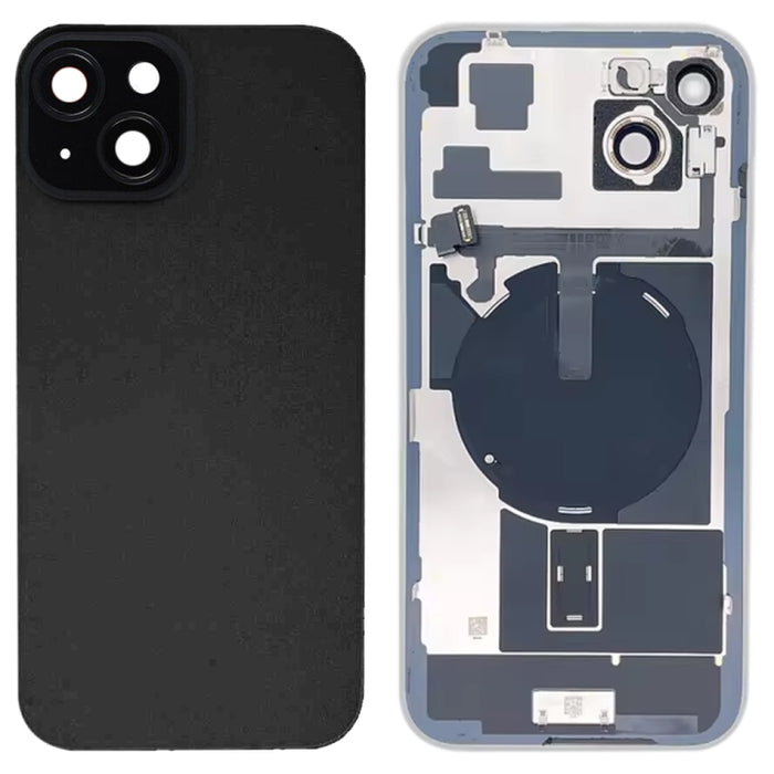 Tapa trasera de batería de vidrio para iPhone 15 Plus con soporte de flash + módulo de carga inalámbrica, For iPhone 15 Plus
