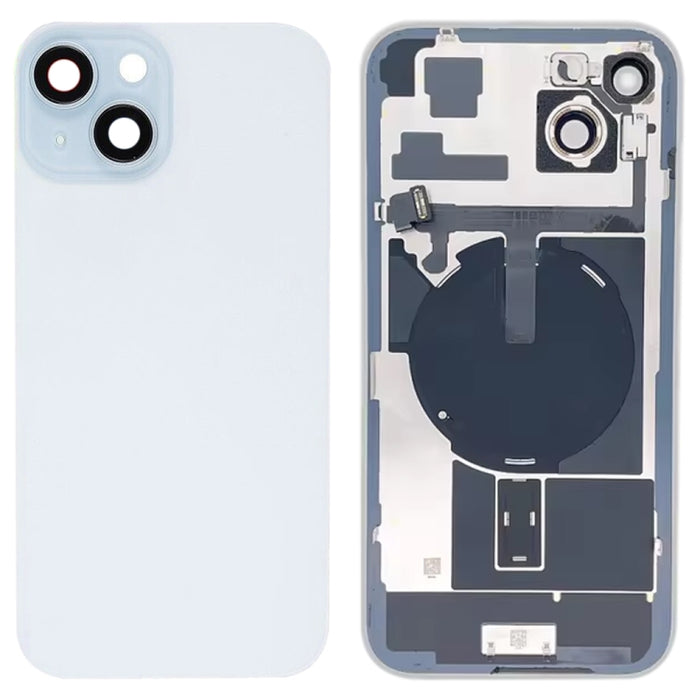Tapa trasera de batería de vidrio para iPhone 15 Plus con soporte de flash + módulo de carga inalámbrica, For iPhone 15 Plus