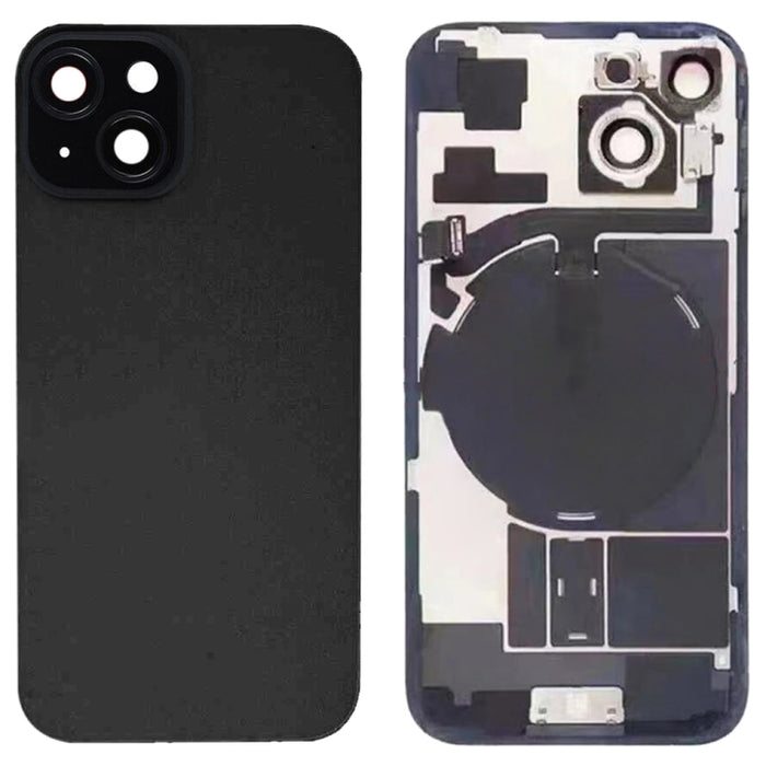 Tapa trasera de batería de vidrio para iPhone 15 con soporte de flash + módulo de carga inalámbrica, For iPhone 15