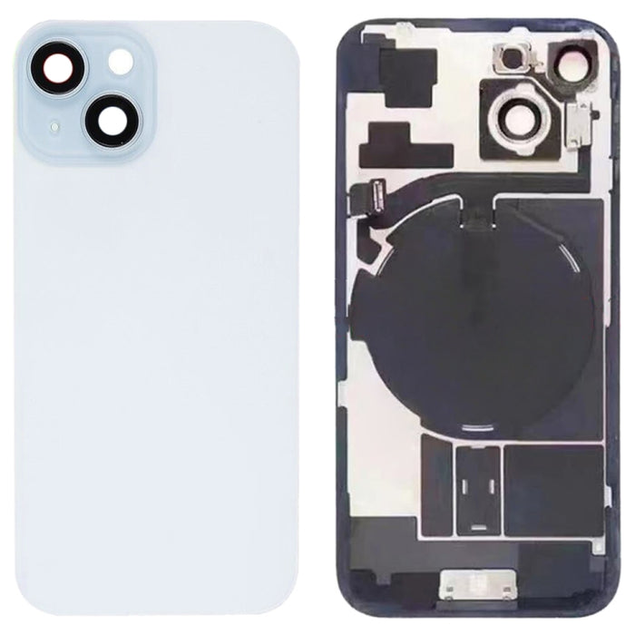 Tapa trasera de batería de vidrio para iPhone 15 con soporte de flash + módulo de carga inalámbrica, For iPhone 15