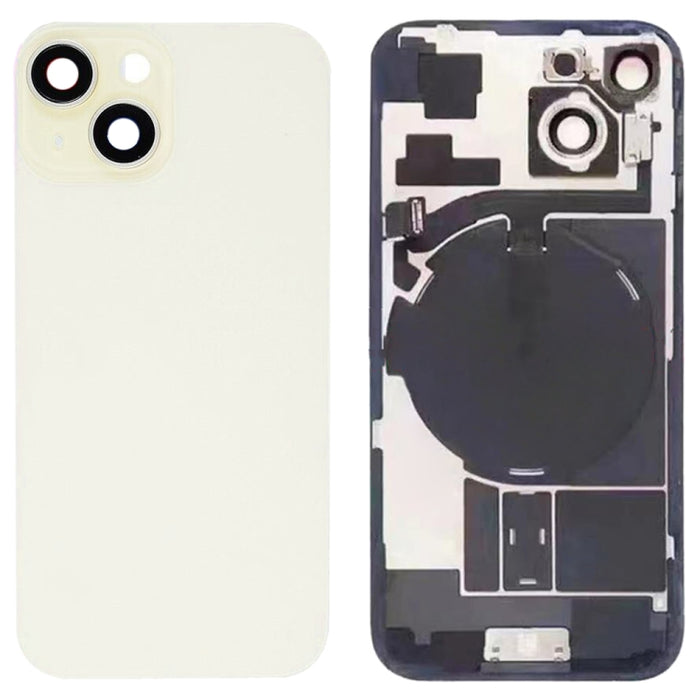 Tapa trasera de batería de vidrio para iPhone 15 con soporte de flash + módulo de carga inalámbrica, For iPhone 15
