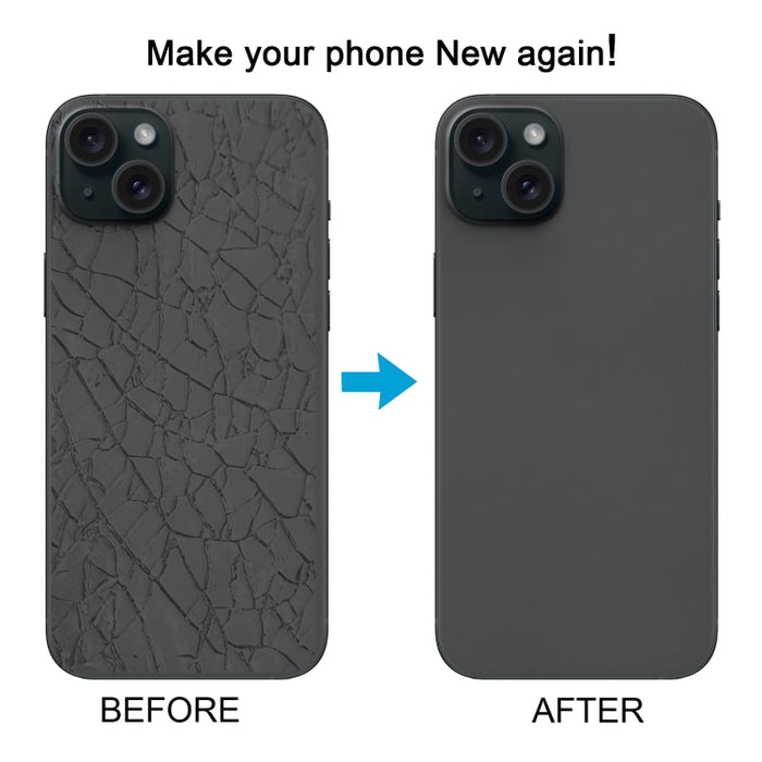 Tapa trasera de batería de vidrio para iPhone 15 con soporte de flash + módulo de carga inalámbrica, For iPhone 15