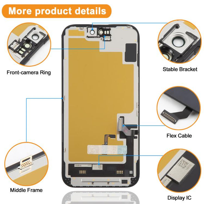 Pantalla OLED suave HXL para iPhone 15, For iPhone 15