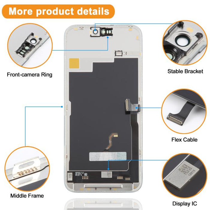 Pantalla OLED suave HXL para iPhone 15 Pro Max, For iPhone 15 Pro Max