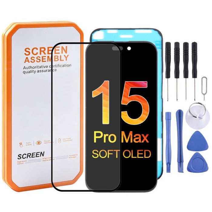 Pantalla OLED suave HXL para iPhone 15 Pro Max, For iPhone 15 Pro Max
