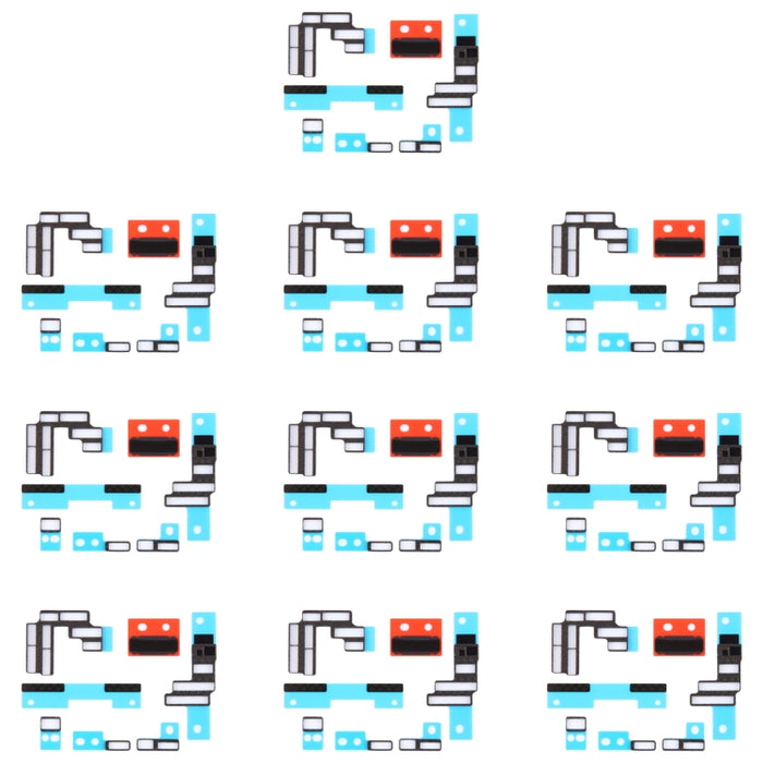 Para iPhone 15 Pro / 15 Pro Max 10 juegos de pegatinas para disipador de calor de placa base + almohadillas de espuma de esponja FPC, For iPhone 15 Pro / 15 Pro Max