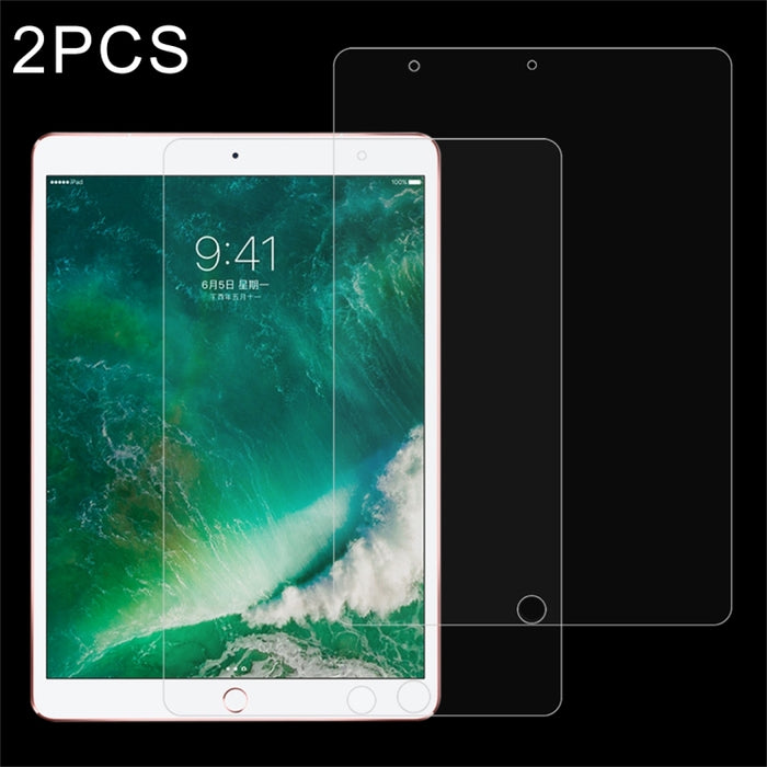 2 PCS para iPad Pro 10,5 pulgadas 0,3 mm 9H Dureza superficial Protector de pantalla de vidrio templado de pantalla completa