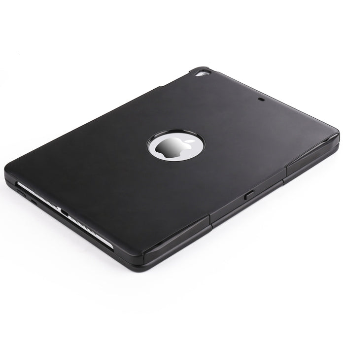 F611 Estuche para tableta con teclado inalámbrico Bluetooth y plano posterior de aluminio con retroiluminación colorida desmontable para iPad Air 2 / 9.7 (2018) / 9.7 pulgadas (2017) / Air / Pro 9.7 pulgadas