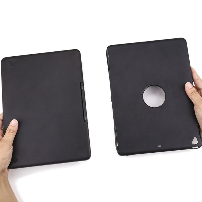 F611 Estuche para tableta con teclado inalámbrico Bluetooth y plano posterior de aluminio con retroiluminación colorida desmontable para iPad Air 2 / 9.7 (2018) / 9.7 pulgadas (2017) / Air / Pro 9.7 pulgadas
