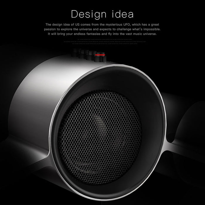 Bluedio US Sistema de altavoces satélite Bluetooth inalámbrico con micrófono