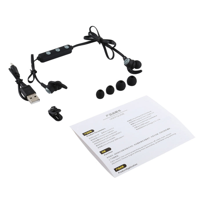 BT-KDK61 CVC6.0 Auricular Bluetooth inalámbrico deportivo magnético estéreo con reducción de ruido, compatible con control por cable