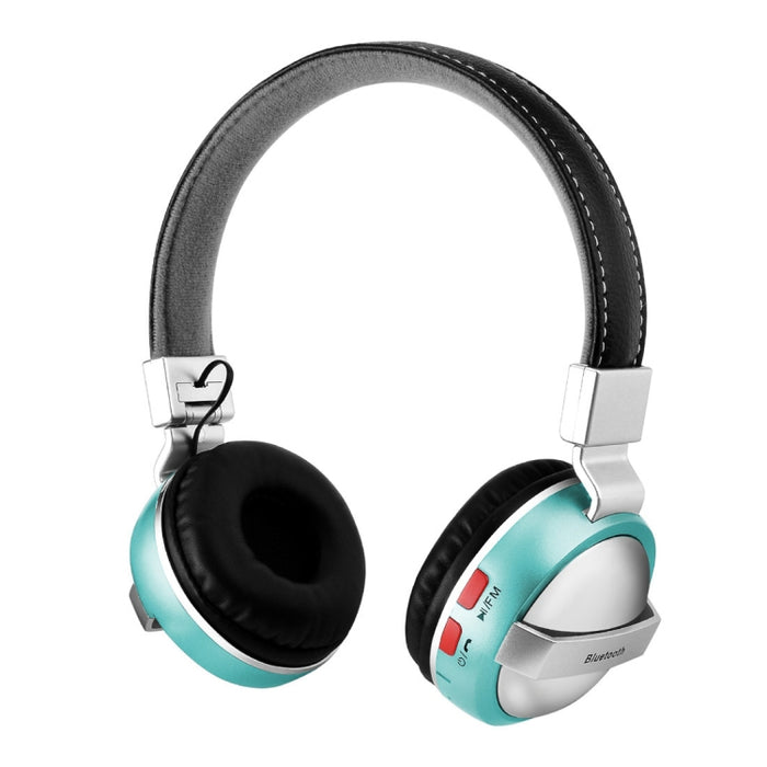 BTH-868 Auriculares Bluetooth con calidad de sonido estéreo V4.2, distancia de Bluetooth: 10 m, compatible con entrada de audio de 3,5 mm y FM