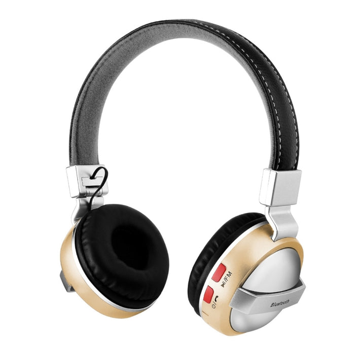 BTH-868 Auriculares Bluetooth con calidad de sonido estéreo V4.2, distancia de Bluetooth: 10 m, compatible con entrada de audio de 3,5 mm y FM