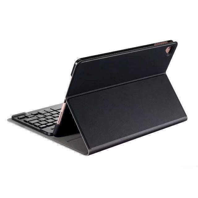 Teclado Bluetooth desmontable + Funda de cuero con tapa horizontal para tableta con soporte para iPad Pro de 9,7 pulgadas, iPad Air, iPad Air 2, iPad de 9,7 pulgadas (2017), iPad de 9,7 pulgadas (2018)