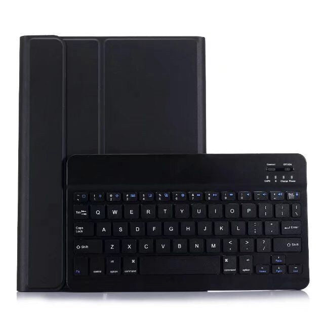 Teclado Bluetooth desmontable + Funda de cuero con tapa horizontal para tableta con soporte para iPad Pro de 9,7 pulgadas, iPad Air, iPad Air 2, iPad de 9,7 pulgadas (2017), iPad de 9,7 pulgadas (2018)