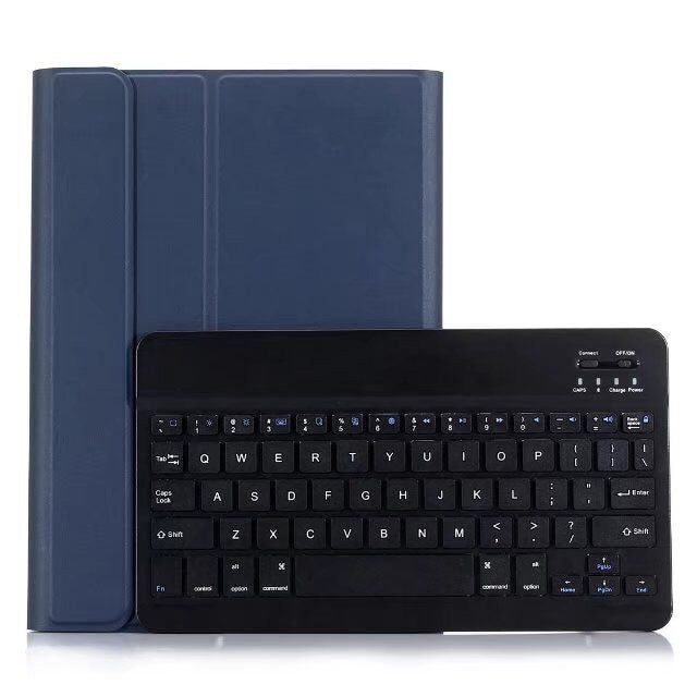 Teclado Bluetooth desmontable + Funda de cuero con tapa horizontal para tableta con soporte para iPad Pro de 9,7 pulgadas, iPad Air, iPad Air 2, iPad de 9,7 pulgadas (2017), iPad de 9,7 pulgadas (2018)