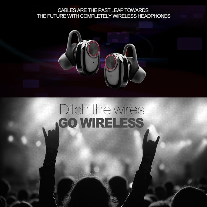 BTH-V5 DSP Auriculares con cancelación de ruido Auriculares deportivos inalámbricos Bluetooth V5.0 con estuche de carga, compatibles con iPhone y Android