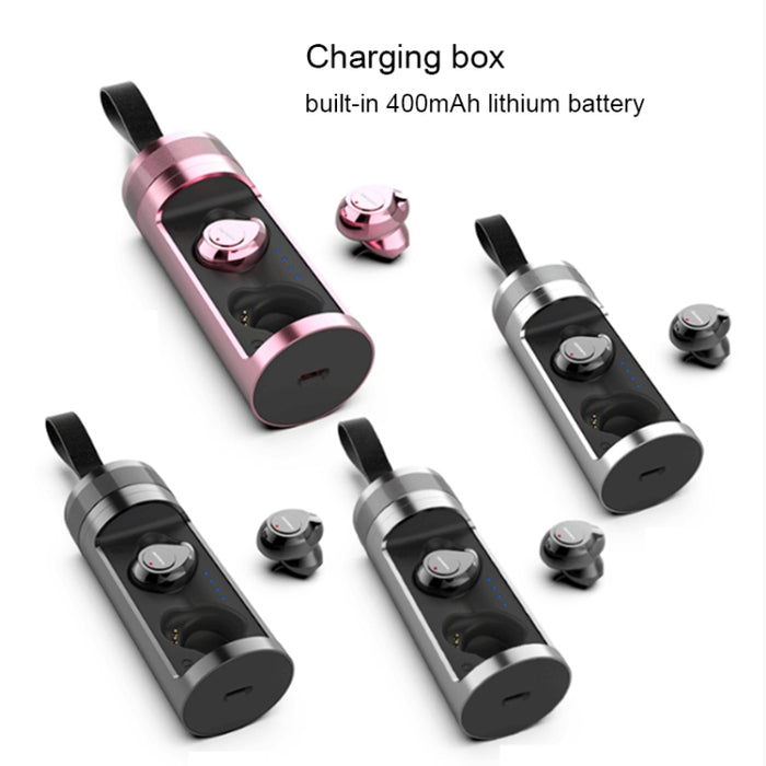 Auriculares estéreo inalámbricos SARDiNE F8 TWS Bluetooth V5.0 con caja de carga