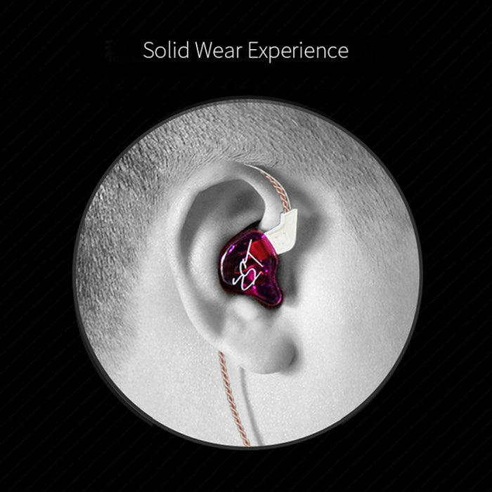 KZ ZST Circle Iron In-ear Mega Bass MP3 Auricular de doble unidad sin micrófono