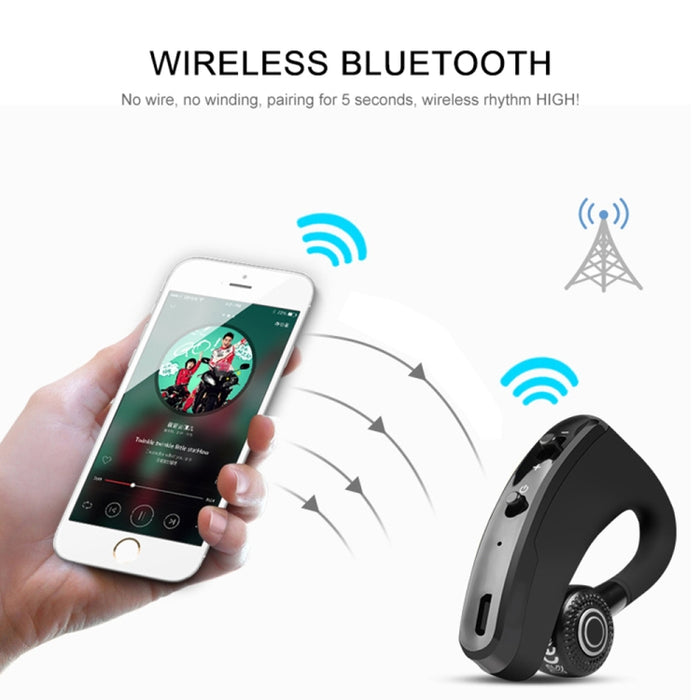 Auriculares Bluetooth inalámbricos manos libres V9 Business CSR 4.1 con micrófono para conductor deportivo