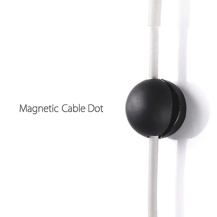 Enrollador de cables magnético, soporte magnético, almacenamiento de escritorio