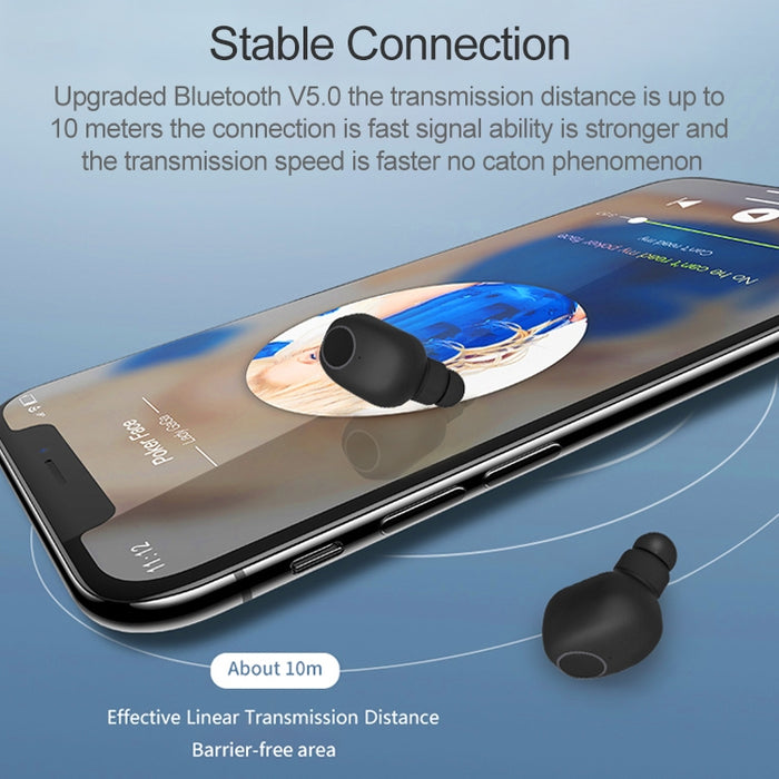Q1 TWS Bluetooth 5.0 Binaural Estéreo Inalámbrico Deportes Auricular Bluetooth