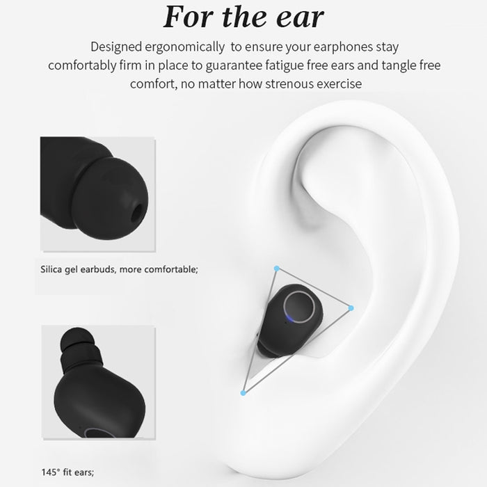 Q1 TWS Bluetooth 5.0 Binaural Estéreo Inalámbrico Deportes Auricular Bluetooth