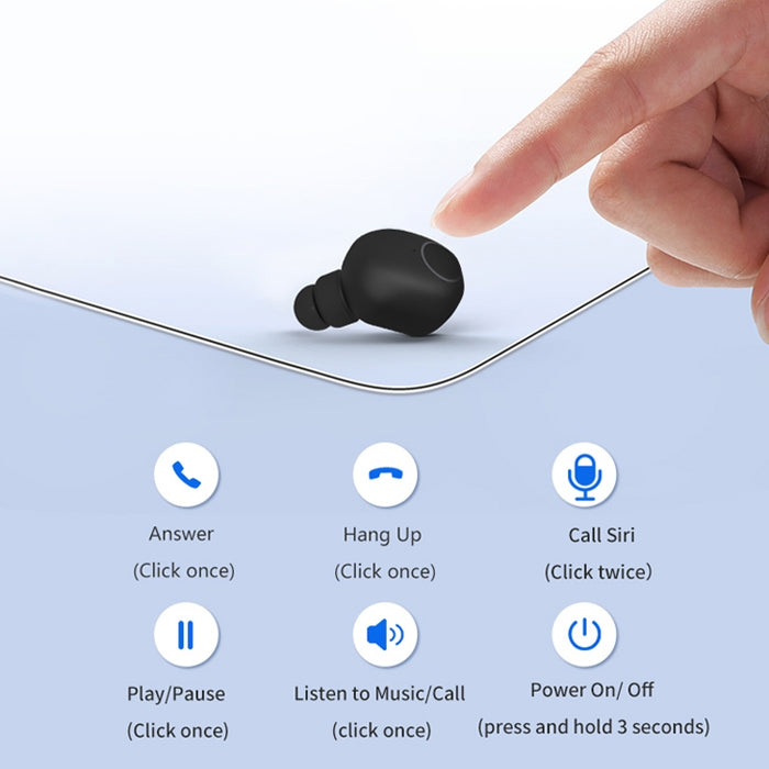 Q1 TWS Bluetooth 5.0 Binaural Estéreo Inalámbrico Deportes Auricular Bluetooth
