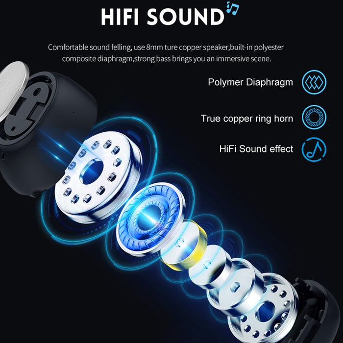 Q2 TWS Bluetooth 5.0 Binaural Estéreo Inalámbrico Deportes Auricular Bluetooth