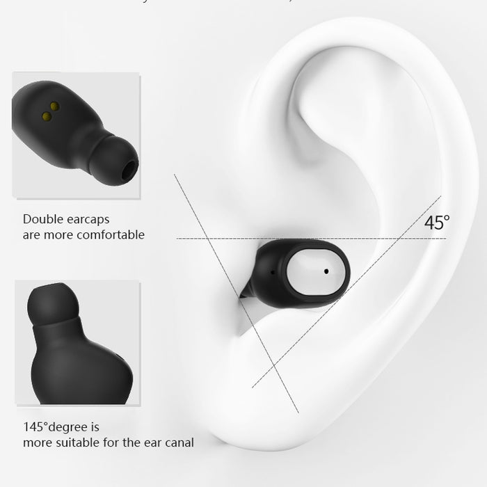 Q2 TWS Bluetooth 5.0 Binaural Estéreo Inalámbrico Deportes Auricular Bluetooth