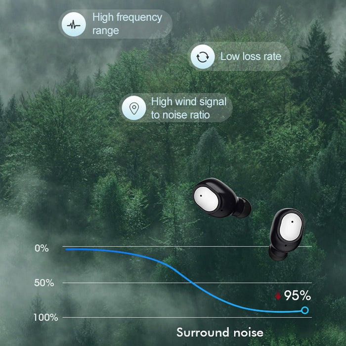Q3 TWS Bluetooth 5.0 Binaural Estéreo Auricular Bluetooth inalámbrico a juego automático