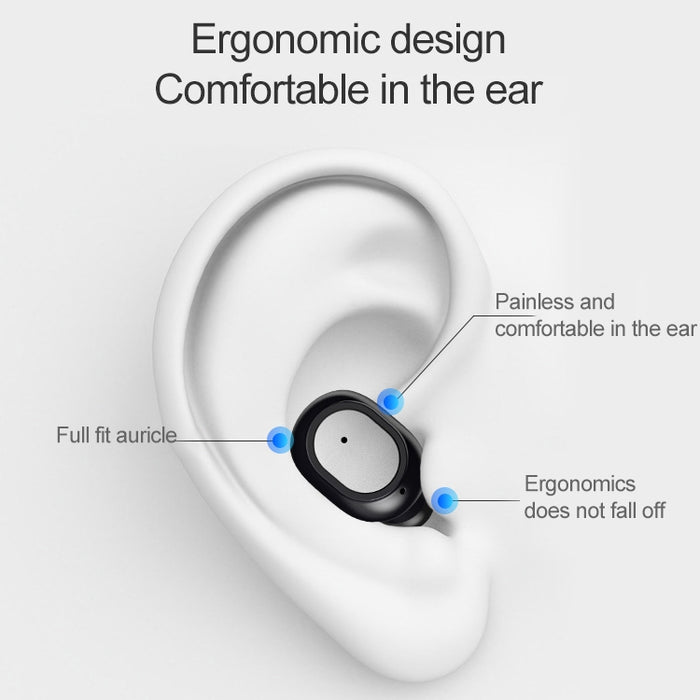 Q3 TWS Bluetooth 5.0 Binaural Estéreo Auricular Bluetooth inalámbrico a juego automático