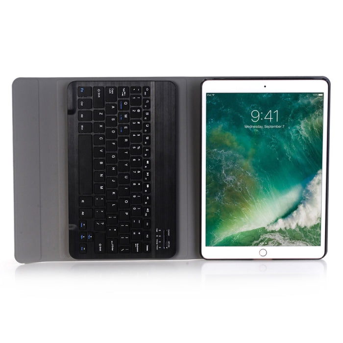A102 para iPad 10,2 pulgadas Funda de cuero para tableta con teclado Bluetooth desmontable ultrafina y función de soporte