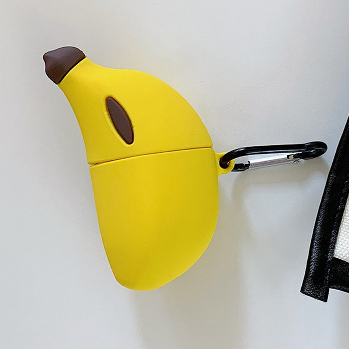 Auriculares inalámbricos Funda protectora de silicona Banana a prueba de golpes para Apple AirPods 1/2