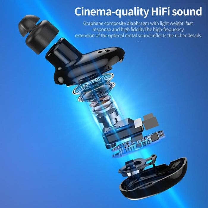 V21 Mini auriculares inalámbricos estéreo Bluetooth V5.0 de un solo oído sin caja de carga