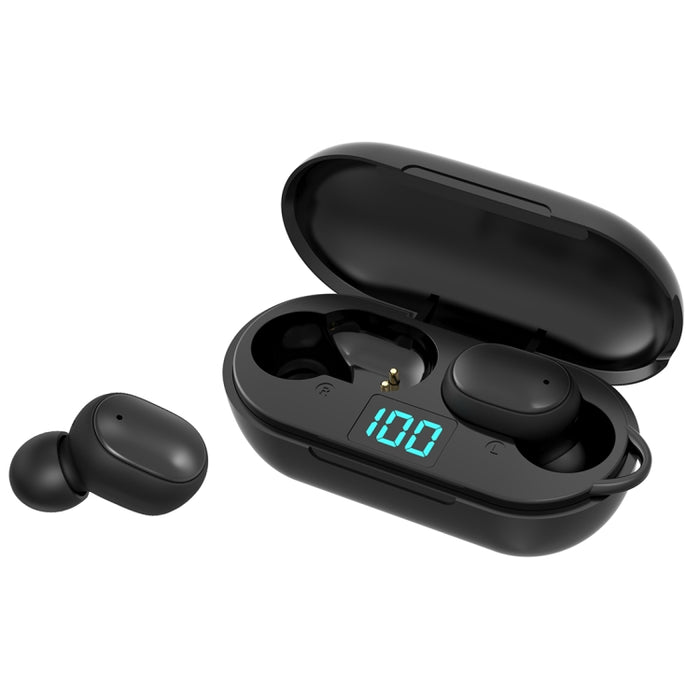 H6 TWS Bluetooth 5.0 Auricular Bluetooth inalámbrico con pantalla digital y caja de carga, soporte para llamadas Siri y HD